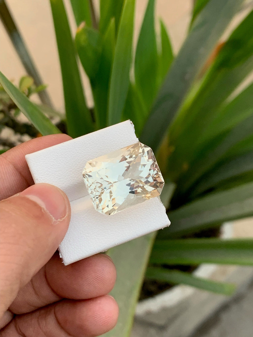 Imperial Color Topaz Loose Gemstone: Emerald Cut, 37.50 Carat