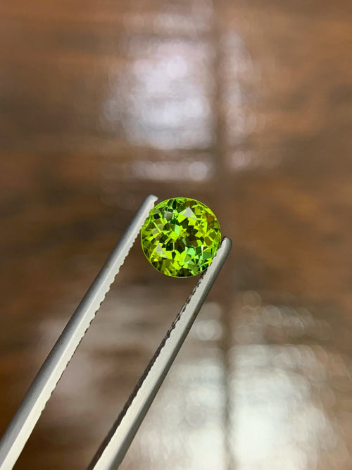 1.75 Carat Mint Green Tourmaline Loose Gemstone: Natural Afghan Origin