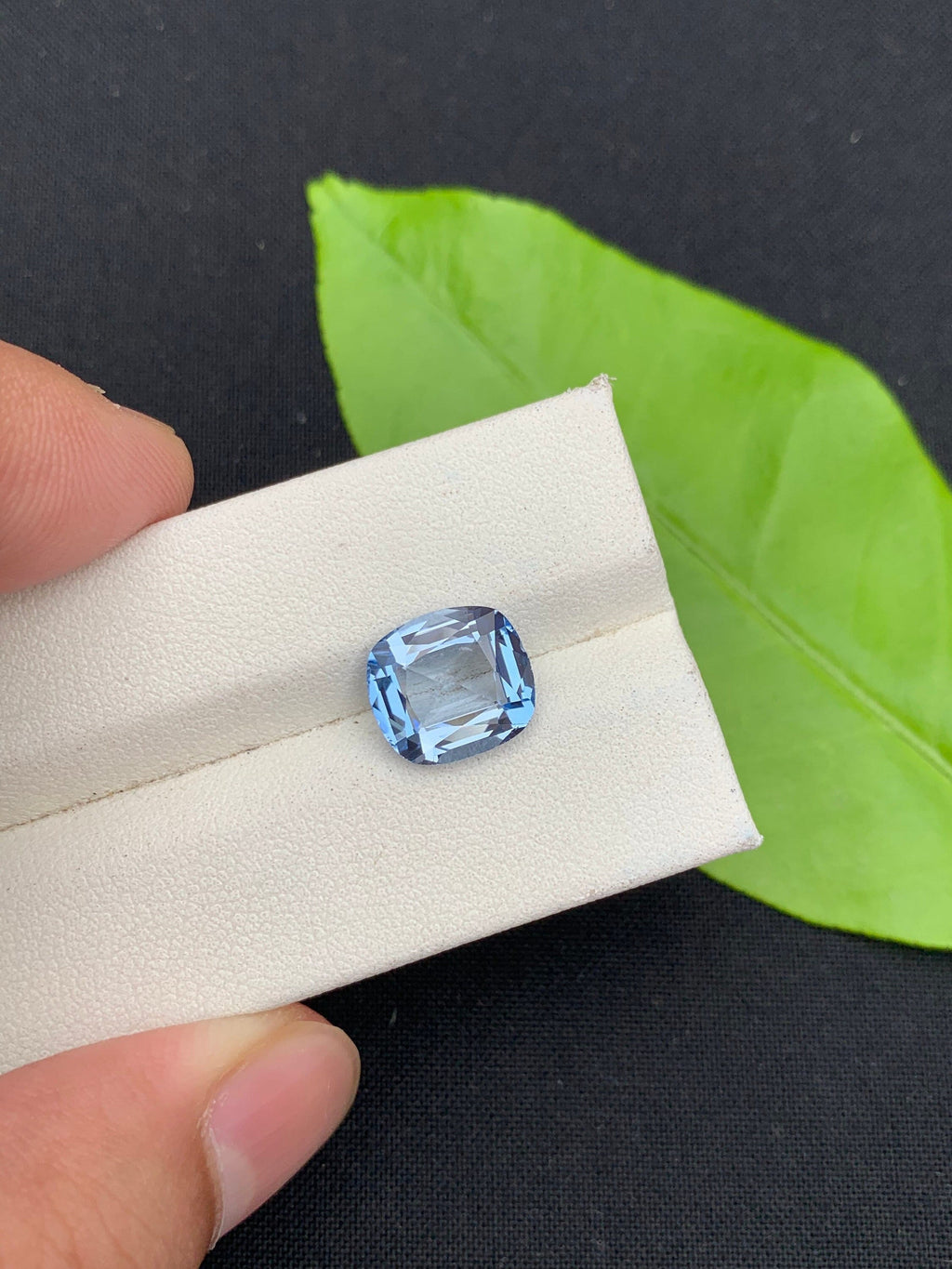 Santa Maria Blue Aquamarine Gemstone: 3.65 Carat Cushion Cut