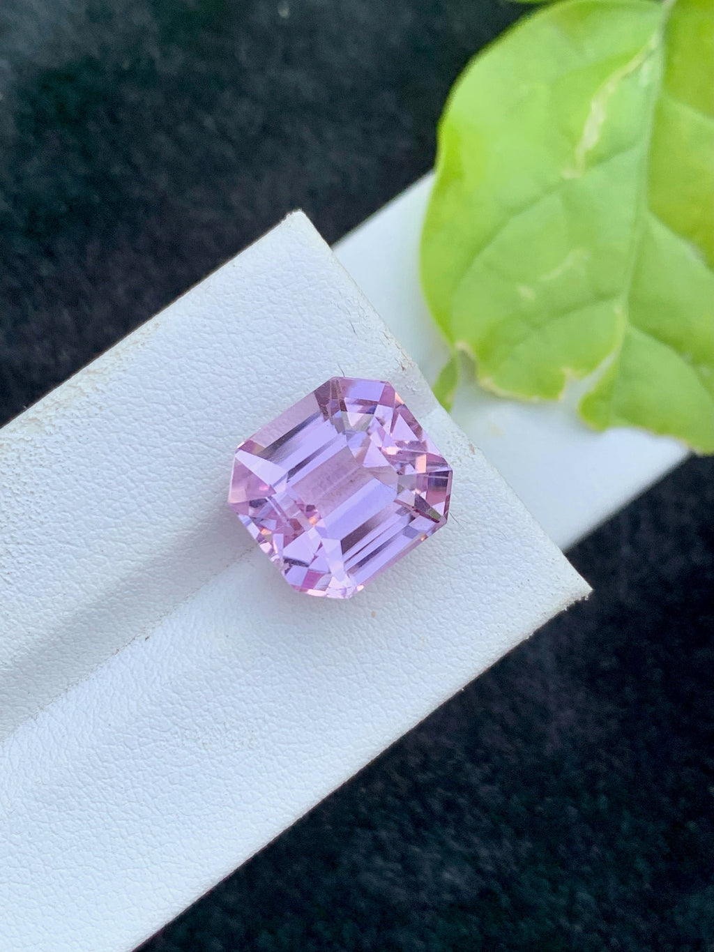 Natural Pink Kunzite Gemstone: 12.35 CT Asscher Cut Loose Stone