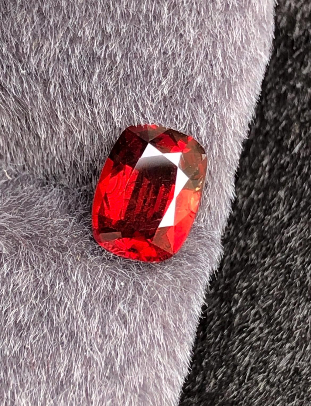 Vivid Red Spinel 1.74 ct Cushion Cut - Burma Gemstone Loose Stone
