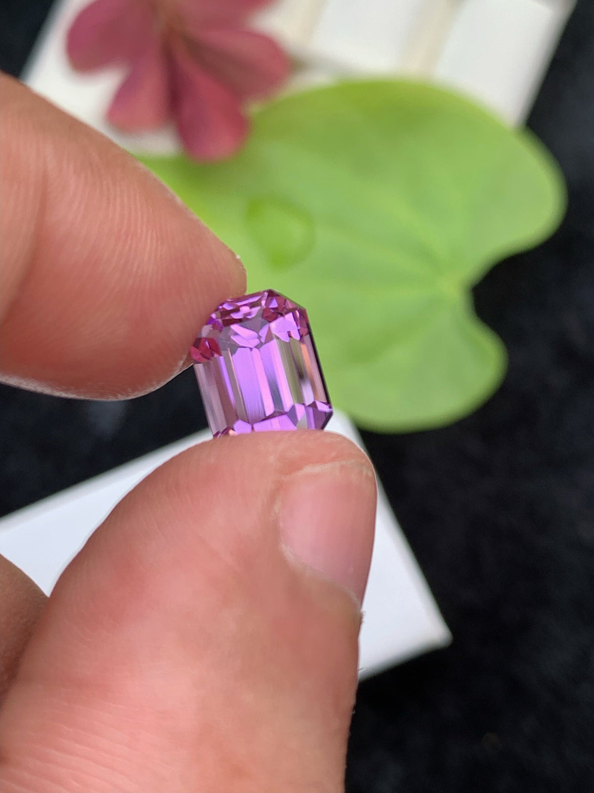 Pink Kunzite Gemstone: Emerald Cut, Flawless, 4.85 CT