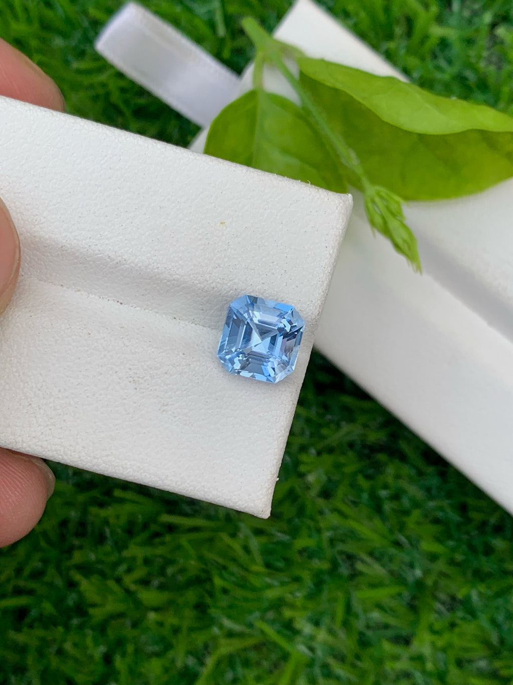 Santa Maria Aquamarine Gemstone: 2.05 Carat Asscher Cut Beryl