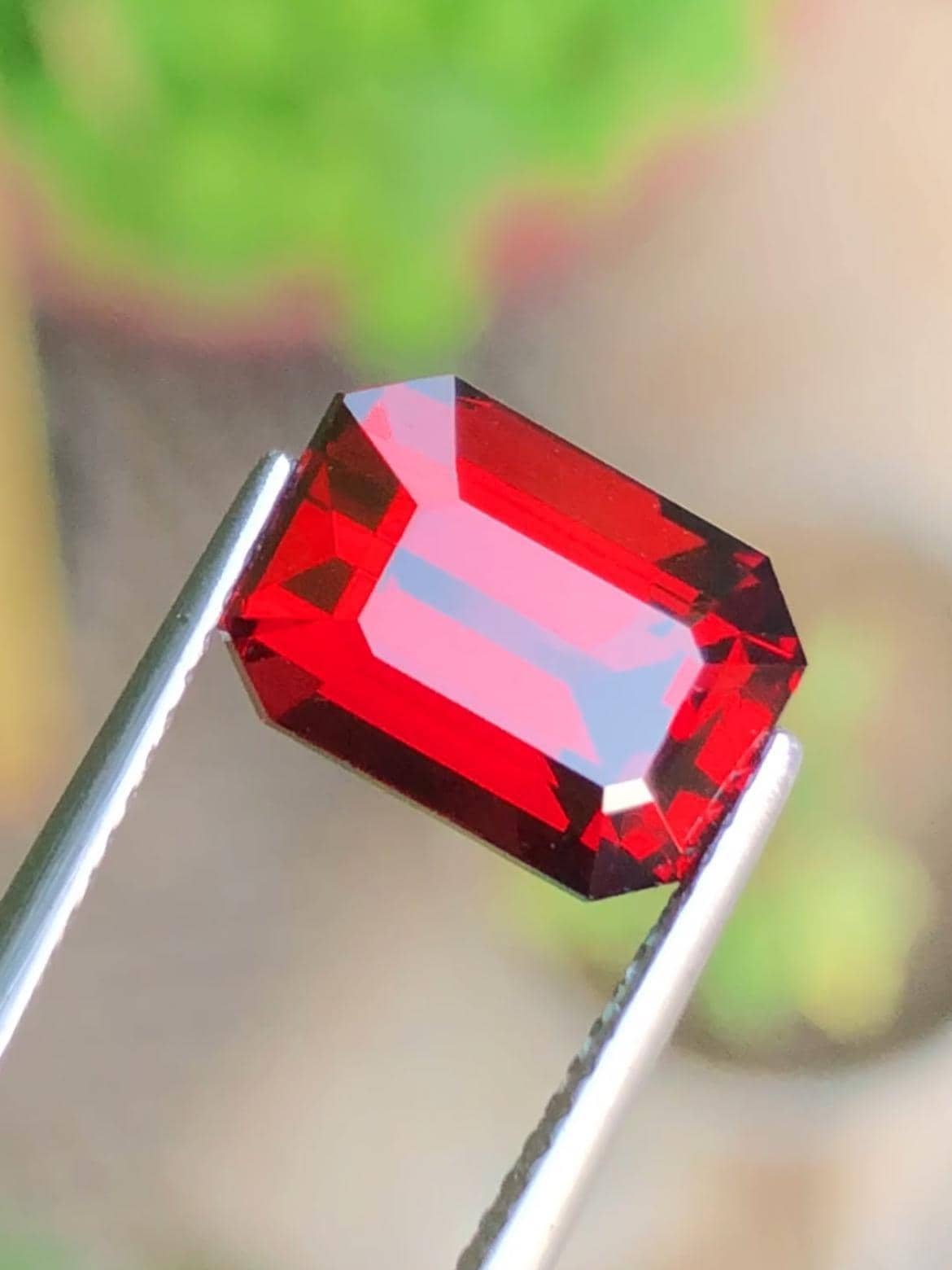 Almandine Garnet 6.06ct Emerald Octagonal Cut – Tanzania Certified