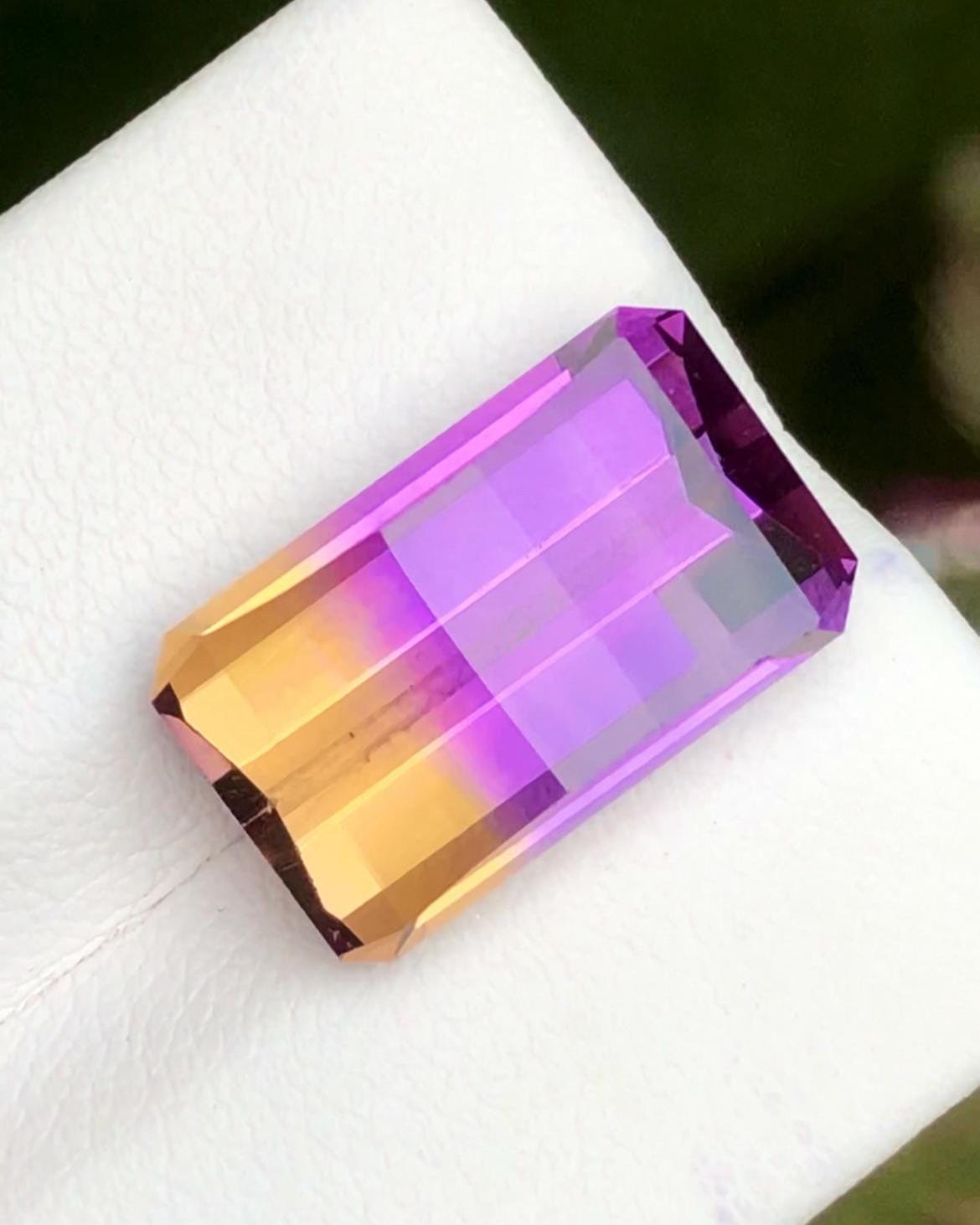 Ametrine 11 Carat Pixel Cut Loose Gemstone – from Brazil