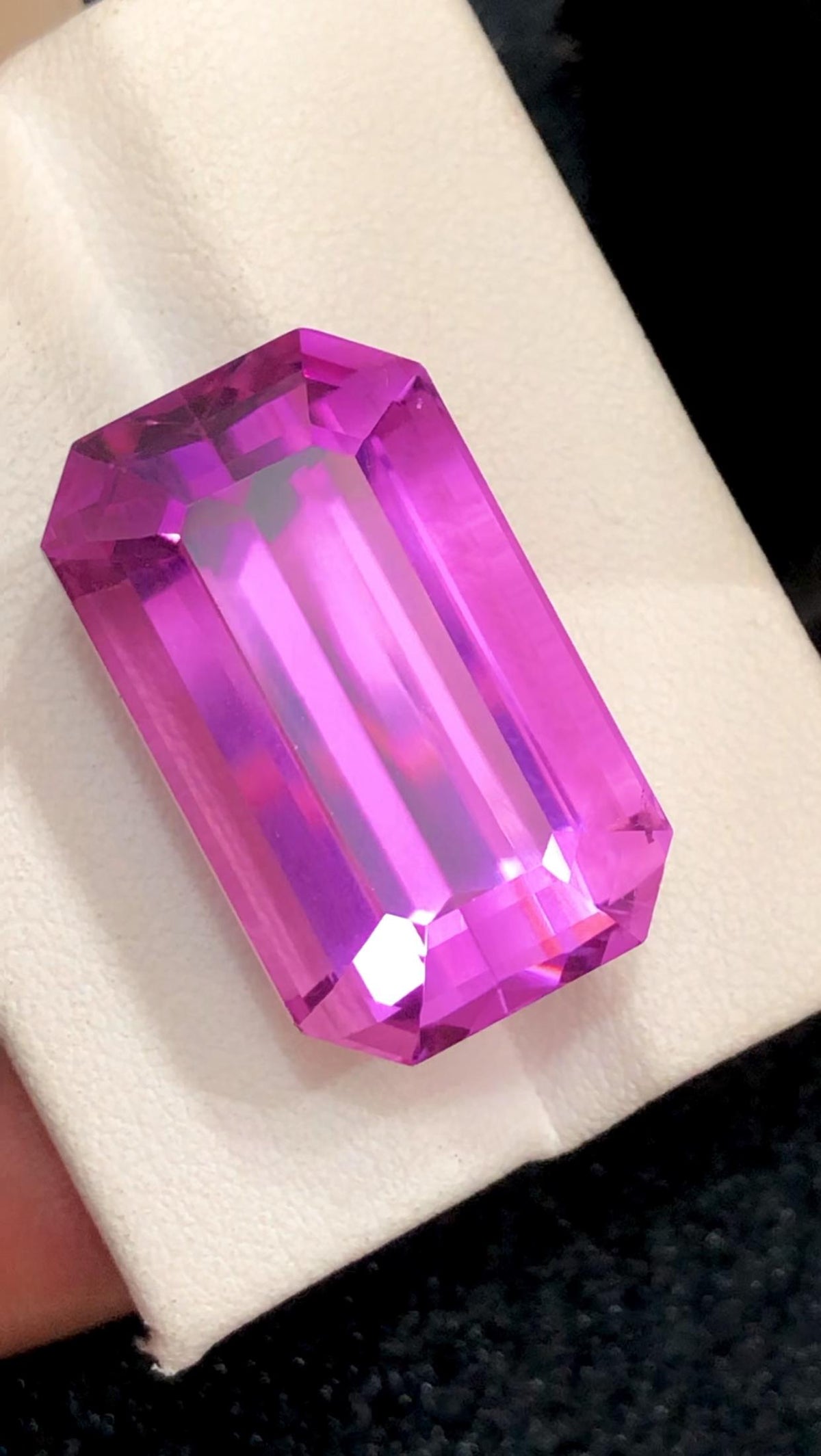Pink Kunzite Emerald Cut – 46 Carats from Afghanistan
