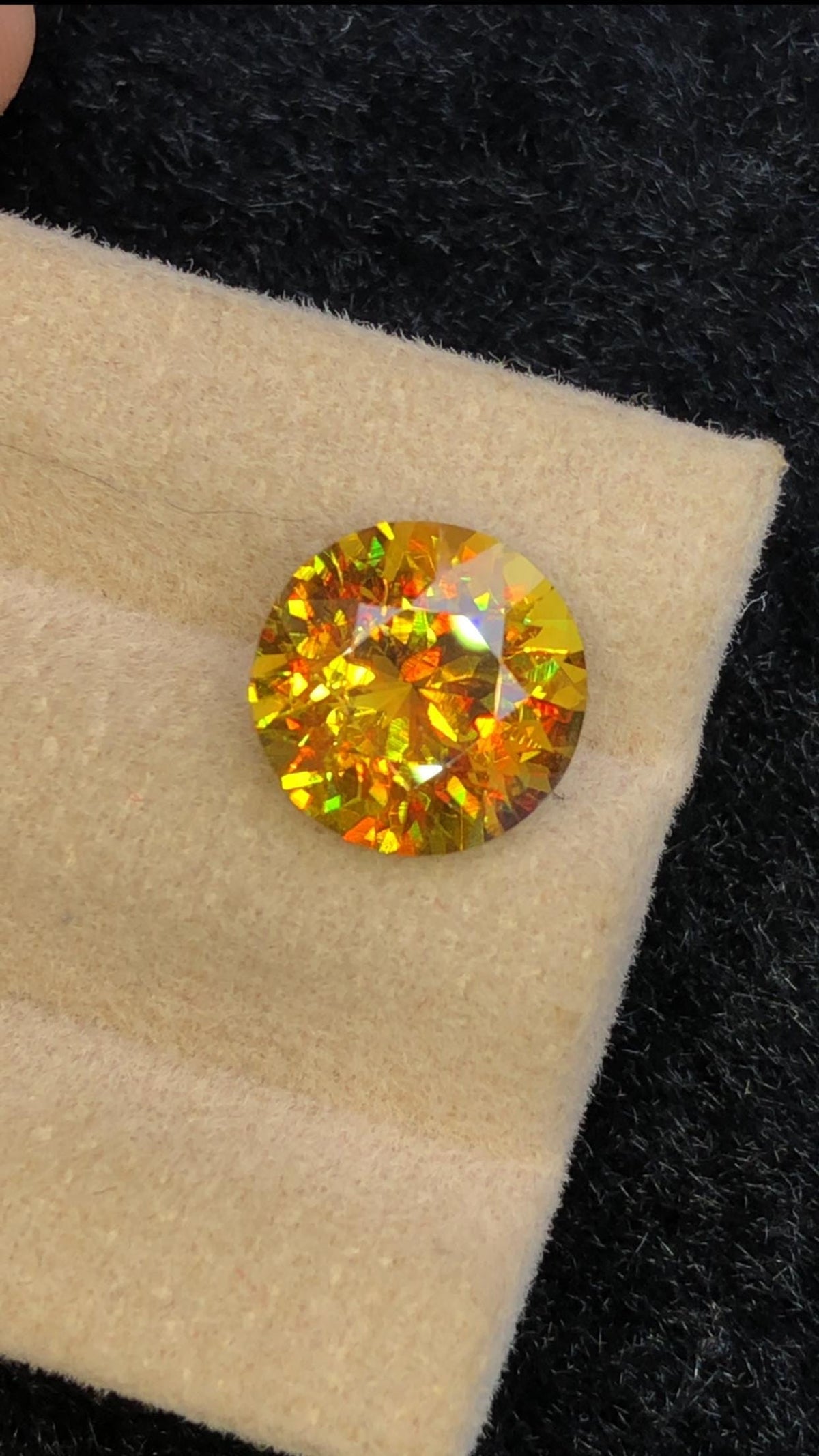 3.50 CT Natural Sphene Gemstone: Round Cut, Himalayan Origin
