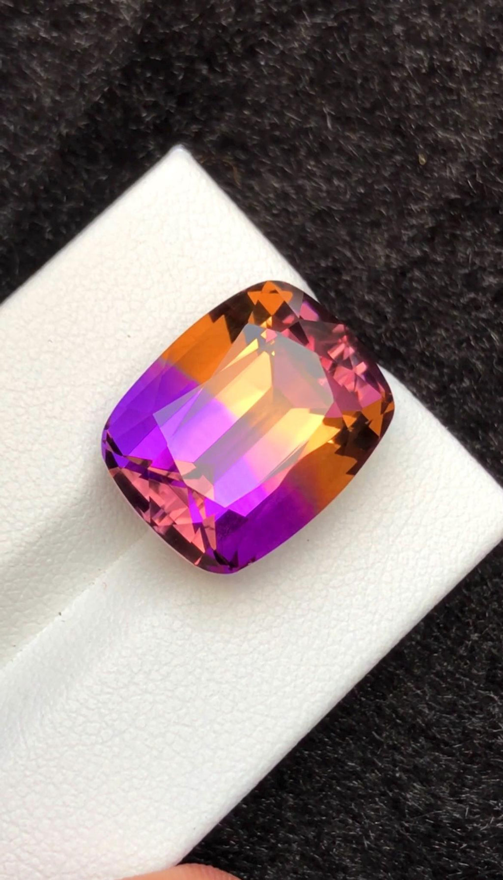 Bi-Color Ametrine 15.80ct Cushion Cut – Gemstone from Brazil