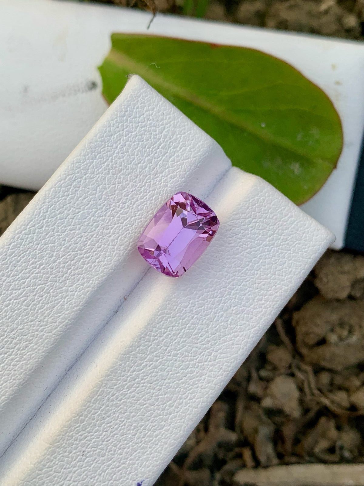 Lavender Pink Kunzite Gemstone: 5.10 CT Cushion Cut, Afghanistan