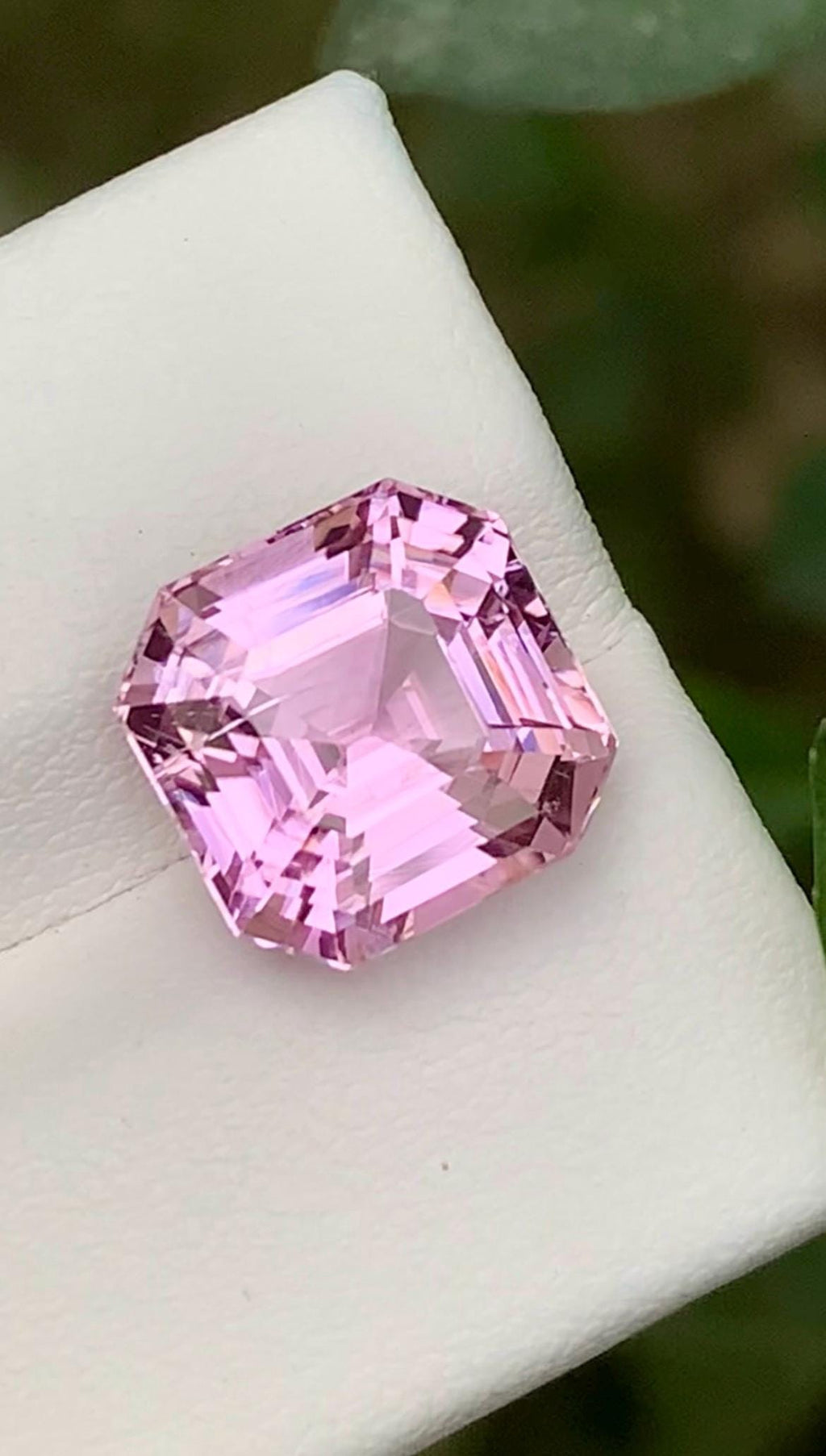 Pink Kunzite Gemstone: 7.10 CT Faceted Asscher Cut From Nuristan Afghanistan