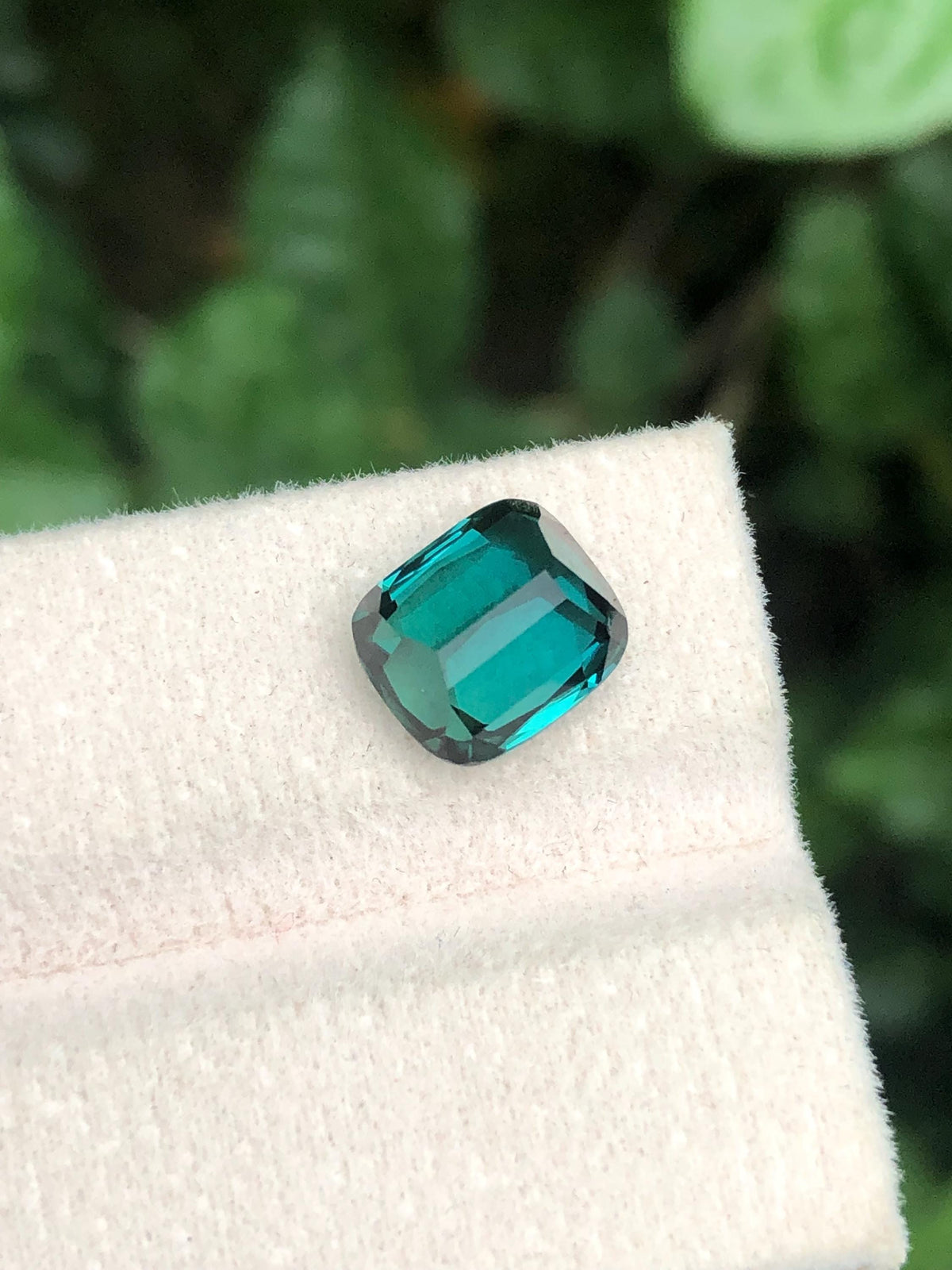 Natural Blue Lagoon Tourmaline Cushion Cut – 4.10 Carat from Afghanistan Facated tourmaline gemstone