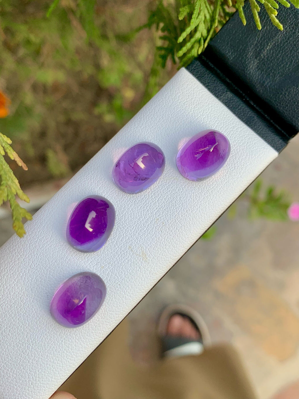 Natural Light Purple Amethyst Oval Cabochon Lot - 29.95 CT