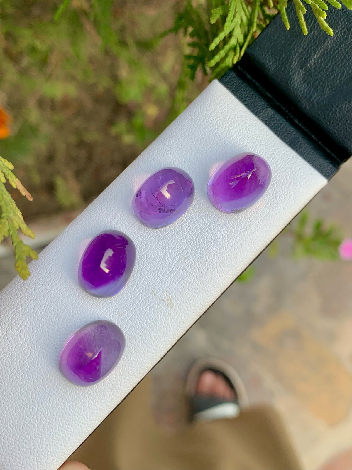 Natural Light Purple Amethyst Oval Cabochon Lot - 29.95 CT