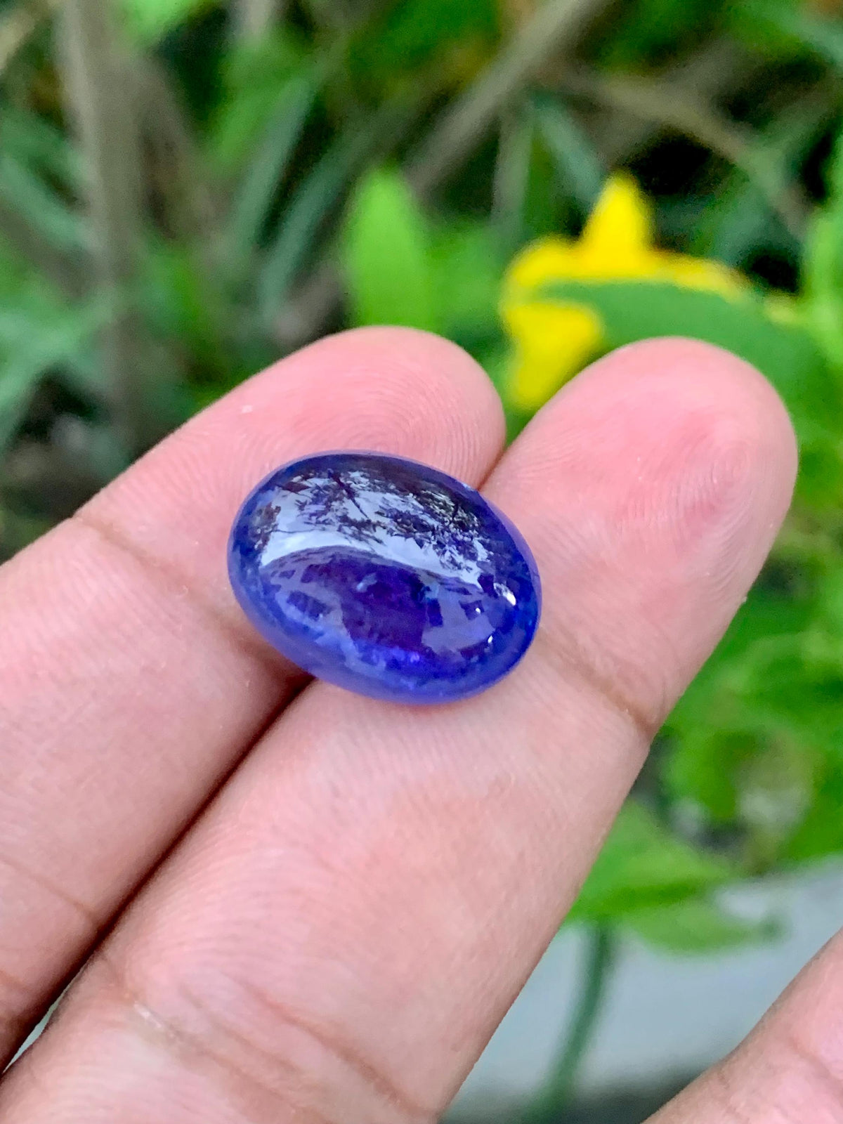 AAA Tanzanite Cabochon: 14.52 Carat Loose Gemstone - December Birthstone