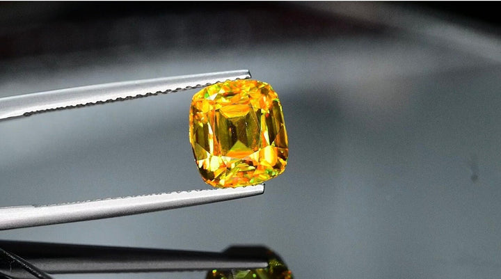 Cushion Cut Sphene Gemstone: 4.90 Carat Natural Titanite