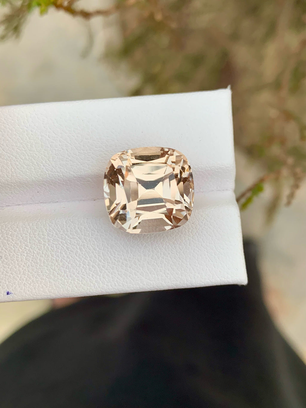 Unheated Imperial Topaz Gemstone: 17.25 CT Natural Yellow Cushion Cut Stone