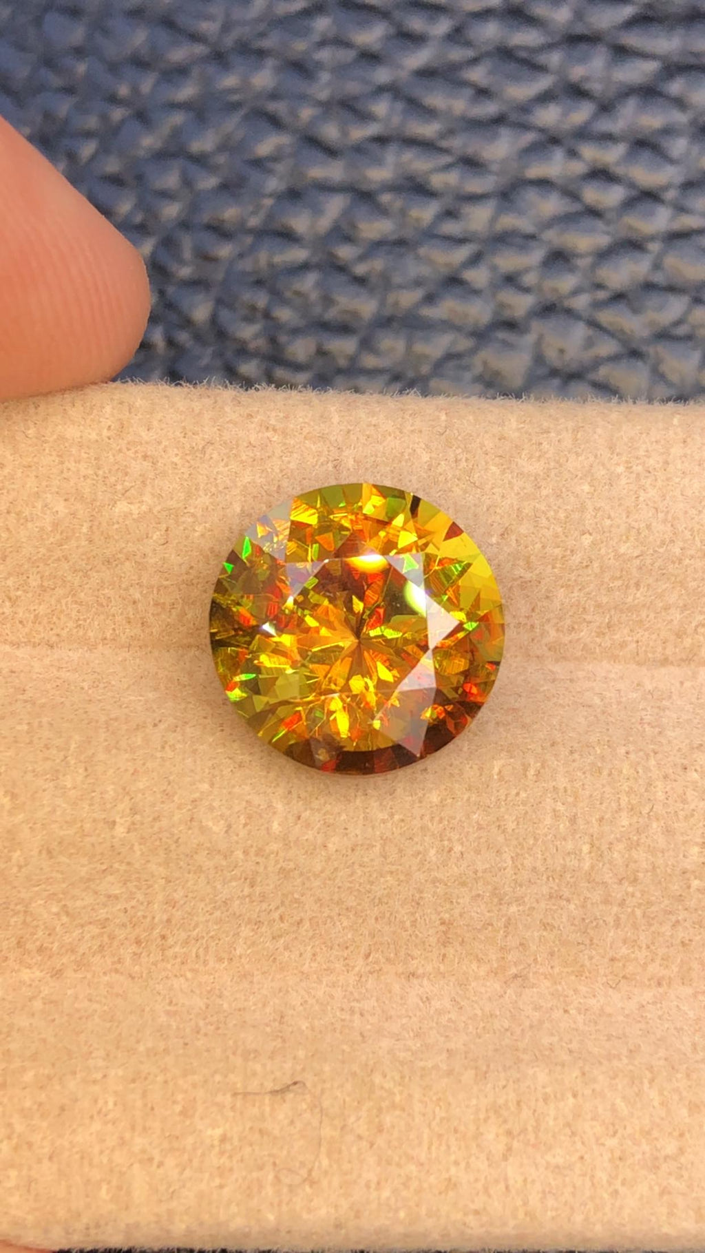 5.15 Carat Natural Nugget Orange Sphene Gemstone