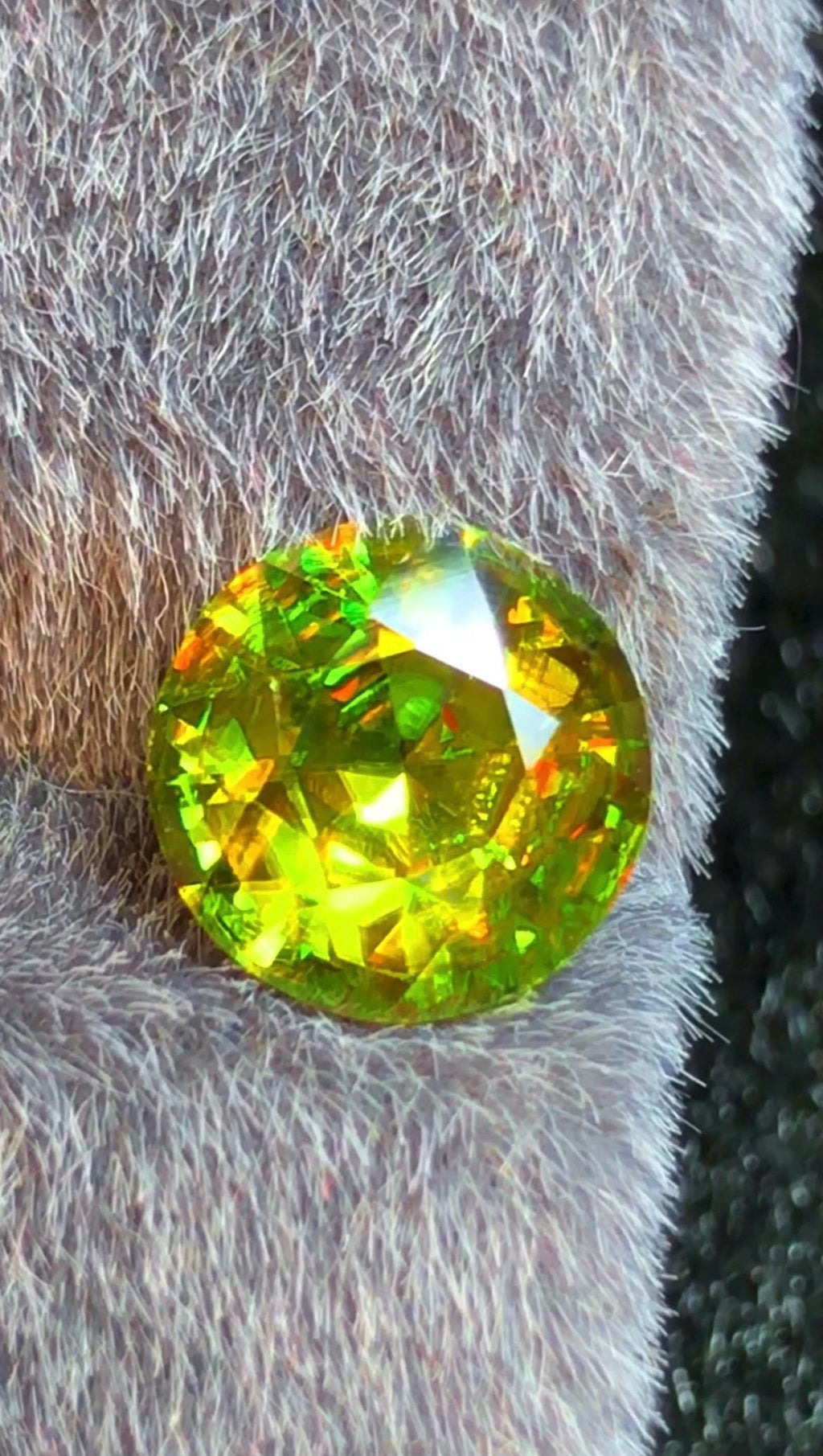 Sphene Titanite 1.90 ct Oval Cut Green Gemstone from Skardu Pakistan