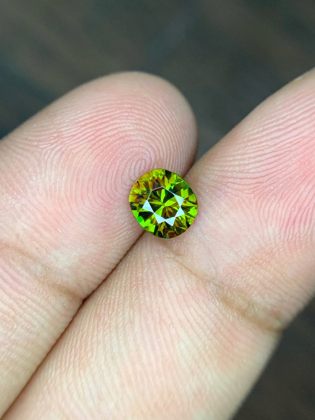 Natural Sphene Gemstone: 0.80 CT Round Cut, Himalayan Origin