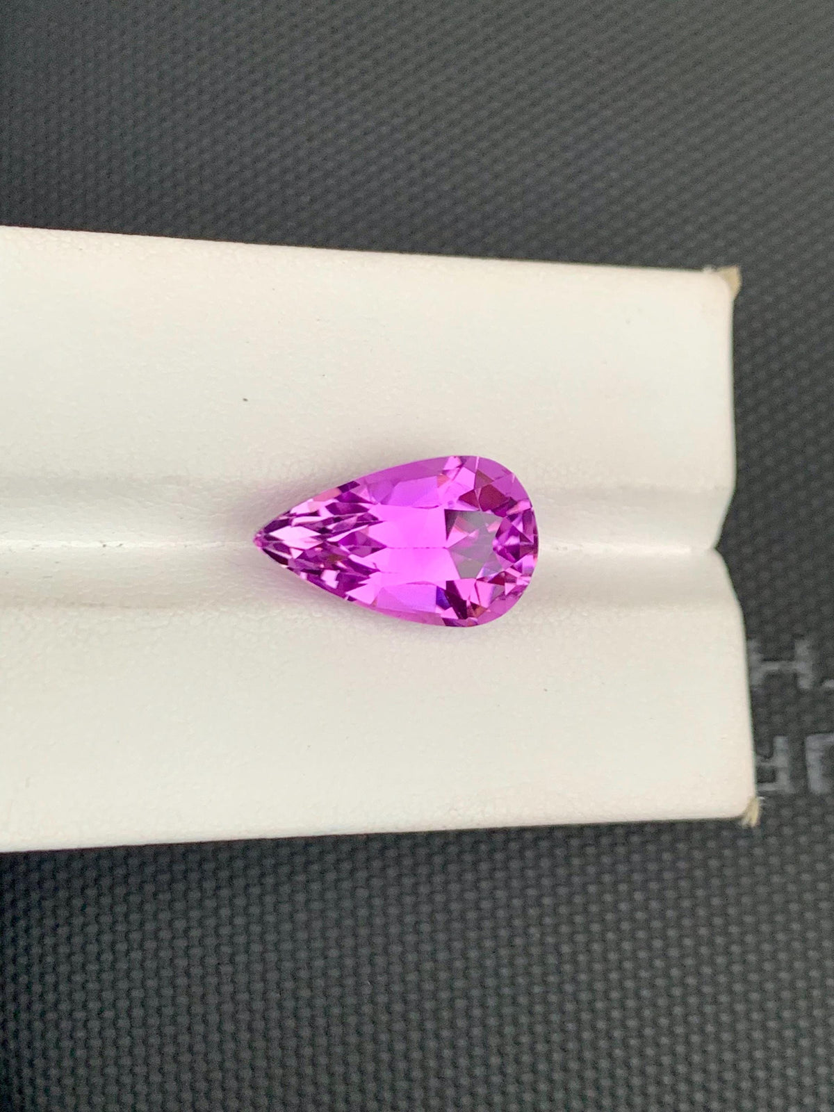 Deep Pink Kunzite Gemstone: Faceted Pear Cut, October Birthstone, 11.67 CT