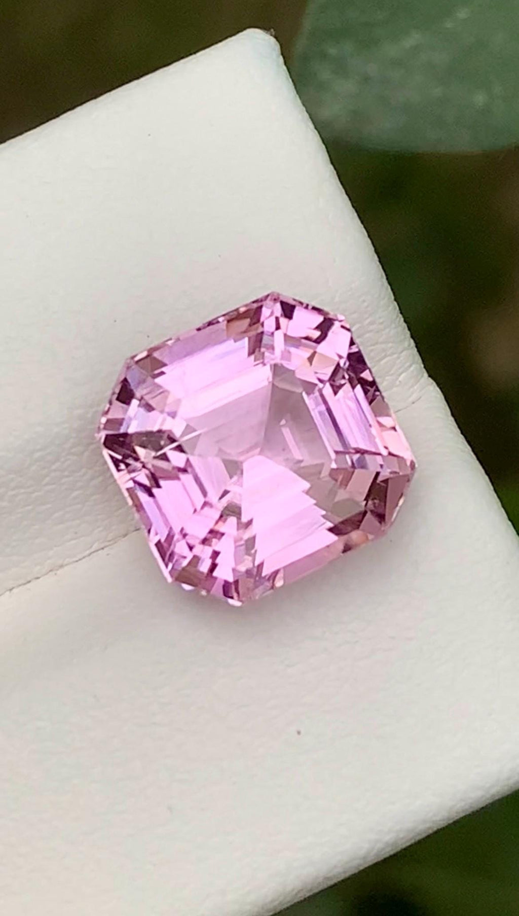 Pink Kunzite Gemstone: 7.10 CT Faceted Asscher Cut From Nuristan Afghanistan