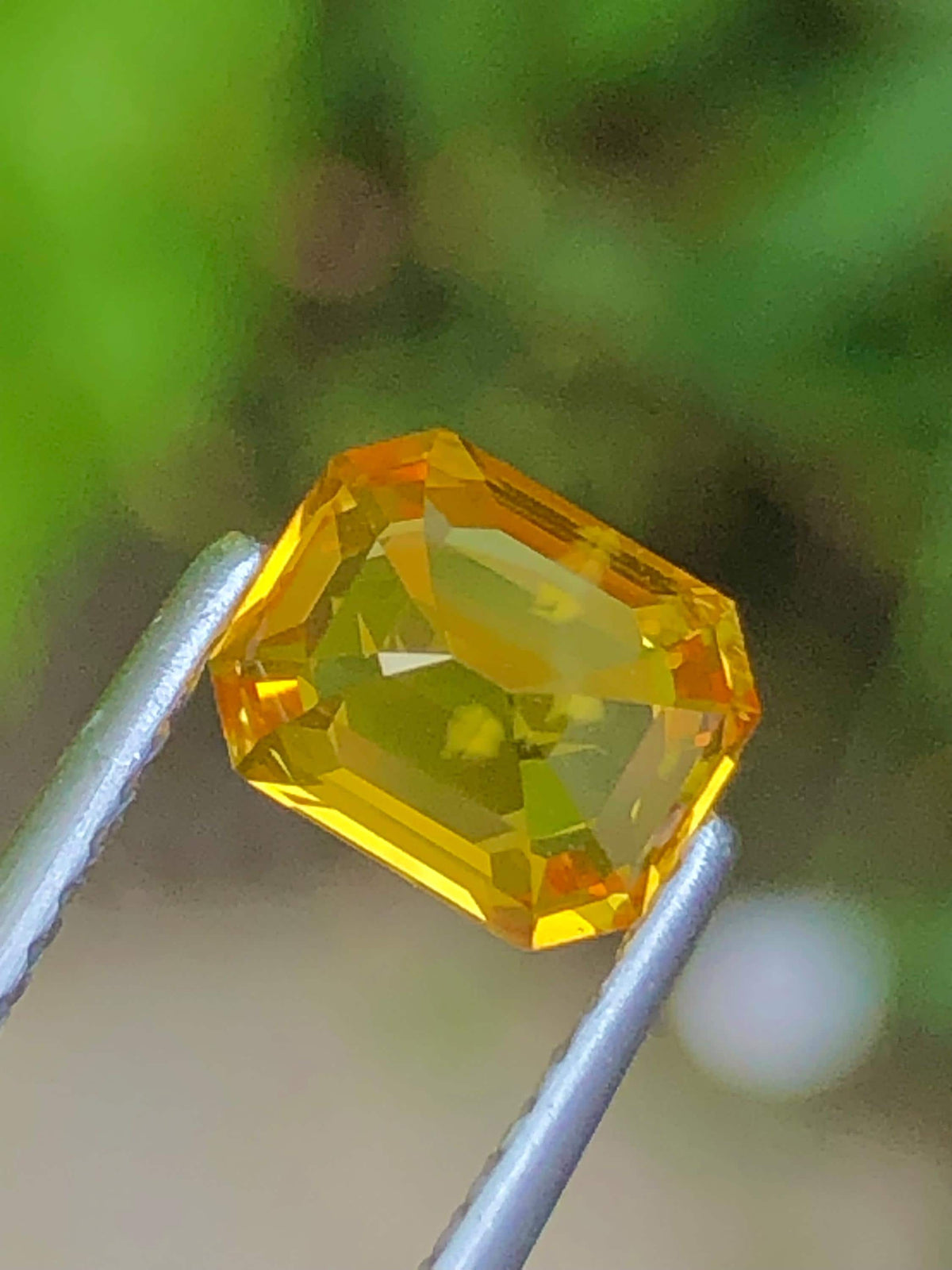 Yellow Sapphire 1.56 ct Emerald Octagonal Cut Madagascar