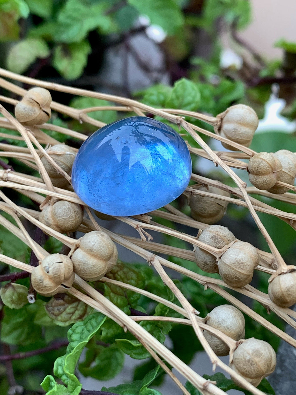Santa Maria Blue Aquamarine Cabochon: Natural Gemstone, 23.10 CT