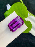 Natural Deep Purple Amethyst Gemstone: 26.00 CTS Cushion Cut, Africa