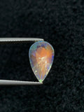 Rainbow Moonstone Gemstone: Pear Shape, VVS Clarity, Madagascar Origin