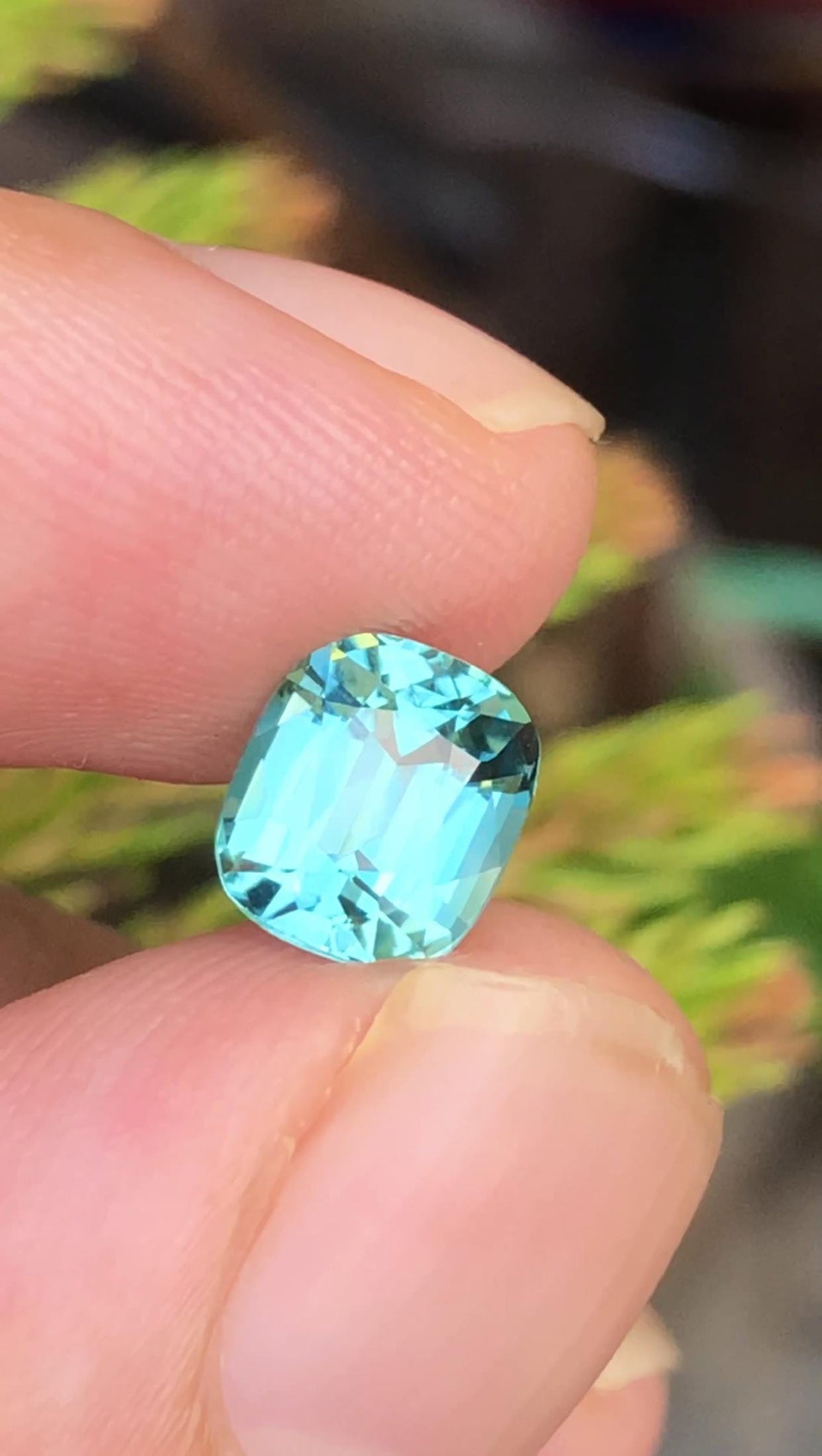 Lagoon Tourmaline Gemstone: 2.50 Carat Afghan Cushion Cut