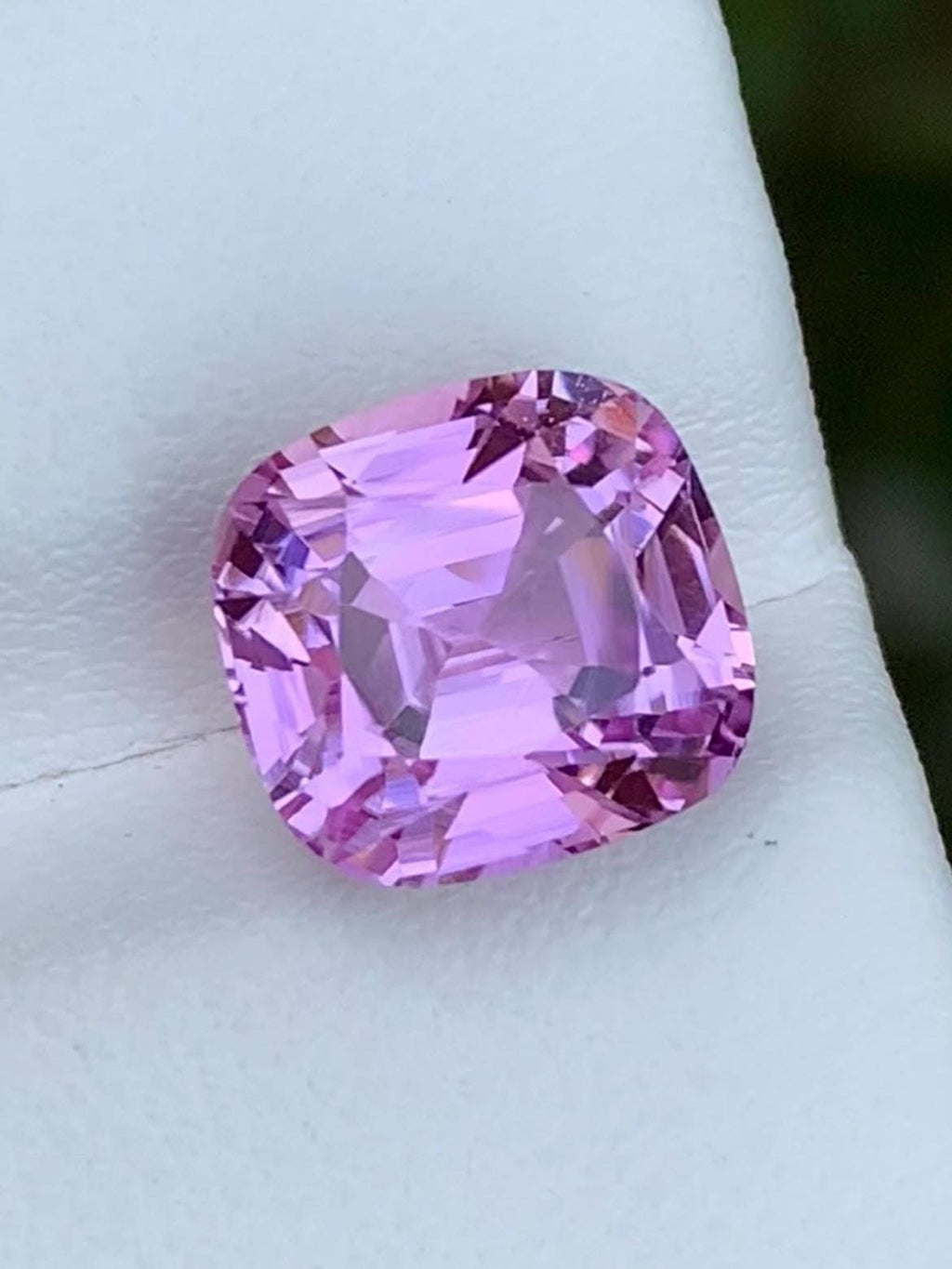 Pink Kunzite Gemstone: 6.50 CT Faceted Cushion Cut From Nuristan Afghanistan