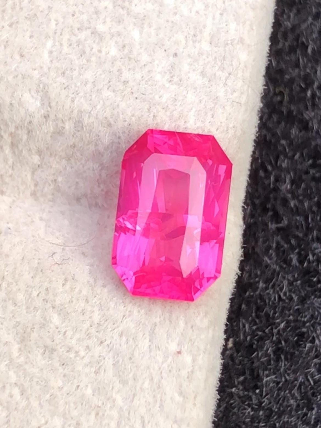 Mahenge Spinel 1.35ct Octagon Cut – Vivid Pink With Certificate