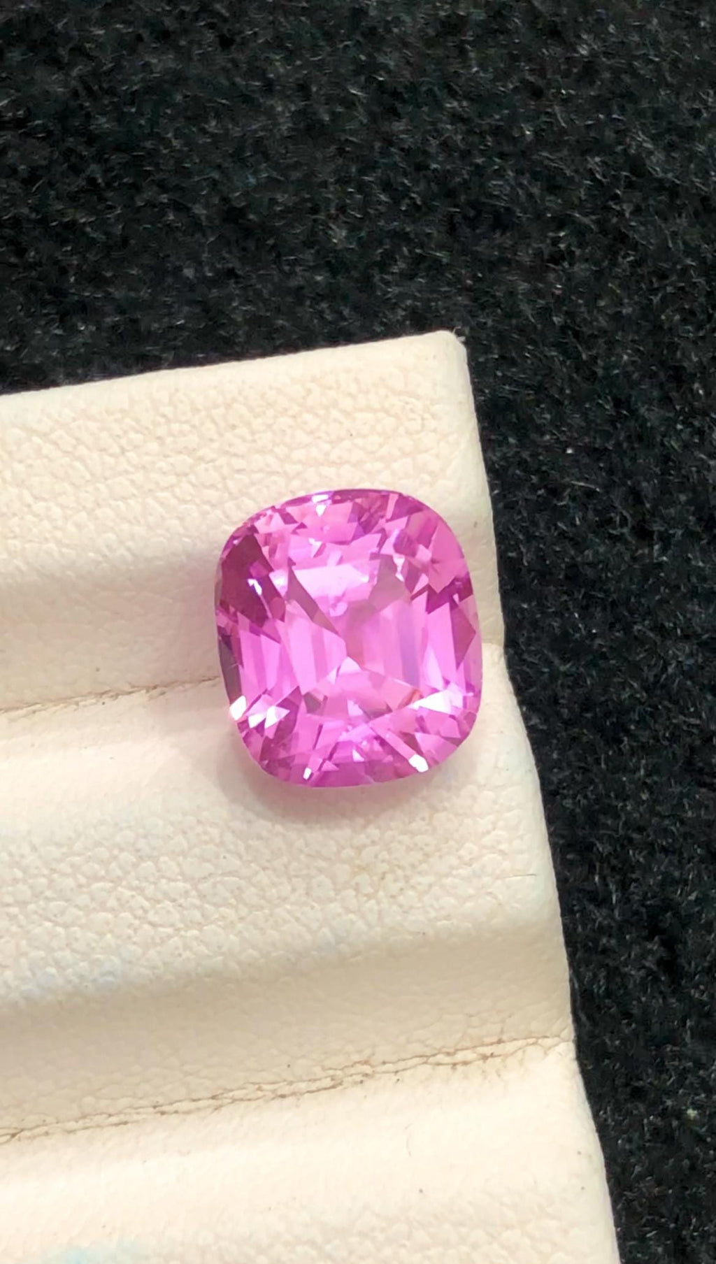Pink Kunzite 4.55ct Cushion Cut – Afghanistan – Vibrant Pastel Pink Gemstone