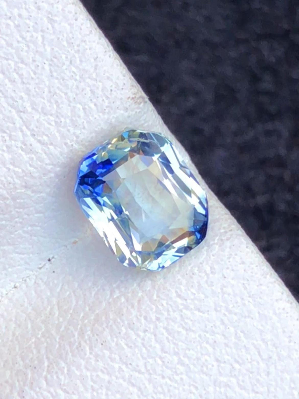 Parti Sapphire 2.10ct Cushion Cut • Sri Lanka No Heat