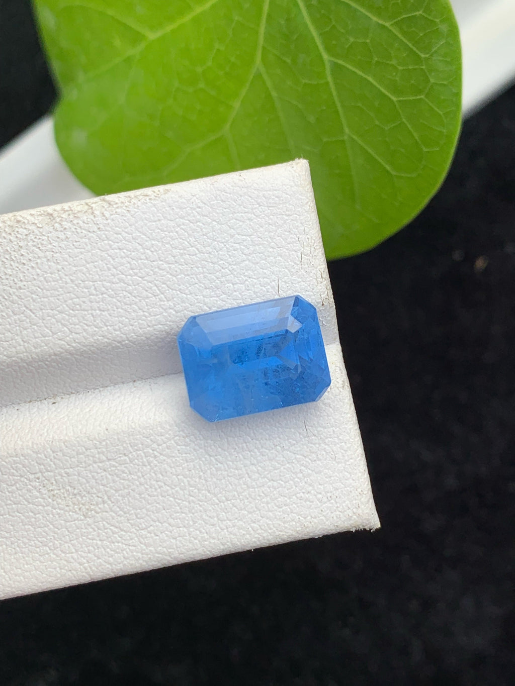 Santa Maria Aquamarine Gemstone: Emerald Cut Deep Blue Beryl, 6.15 CT