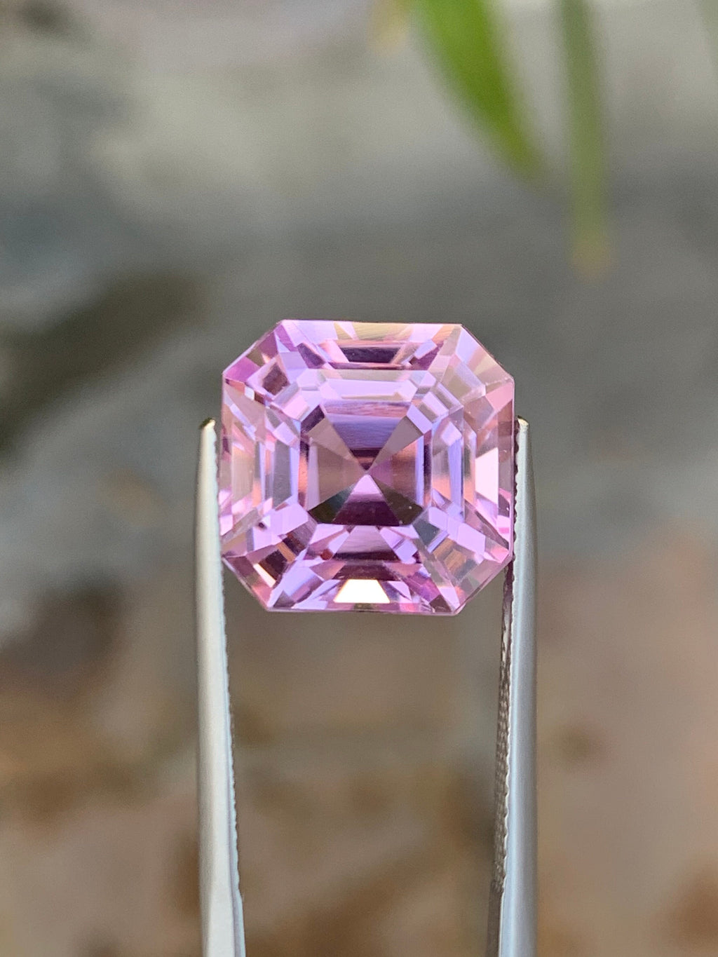Lavender Kunzite Gemstone: 16.35 CT Flawless Ascher Cut, November Birthstone