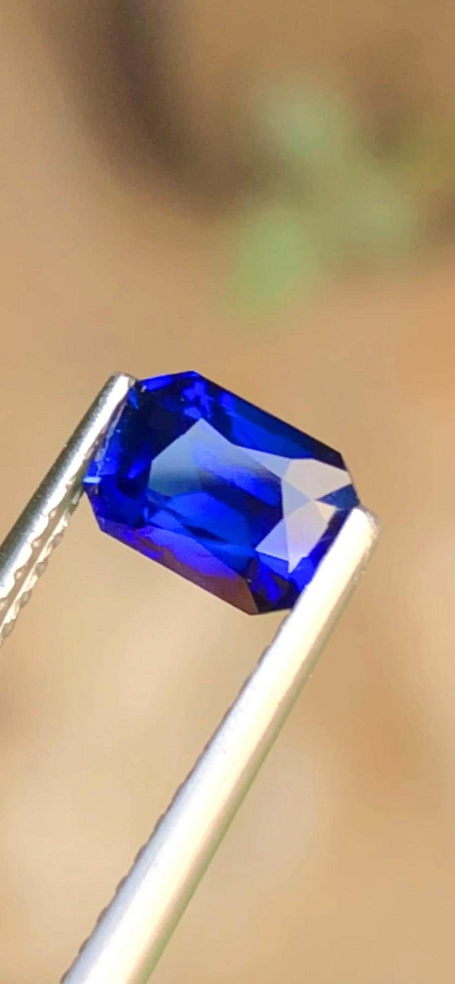 Royal Blue Sapphire 1.06ct Cushion Cut Madagascar – Certified Faceted Gemstone