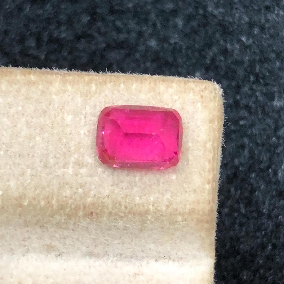 Pink Rubellite 1.10ct Cushion Cut Loose Gemstone from Afghanistan