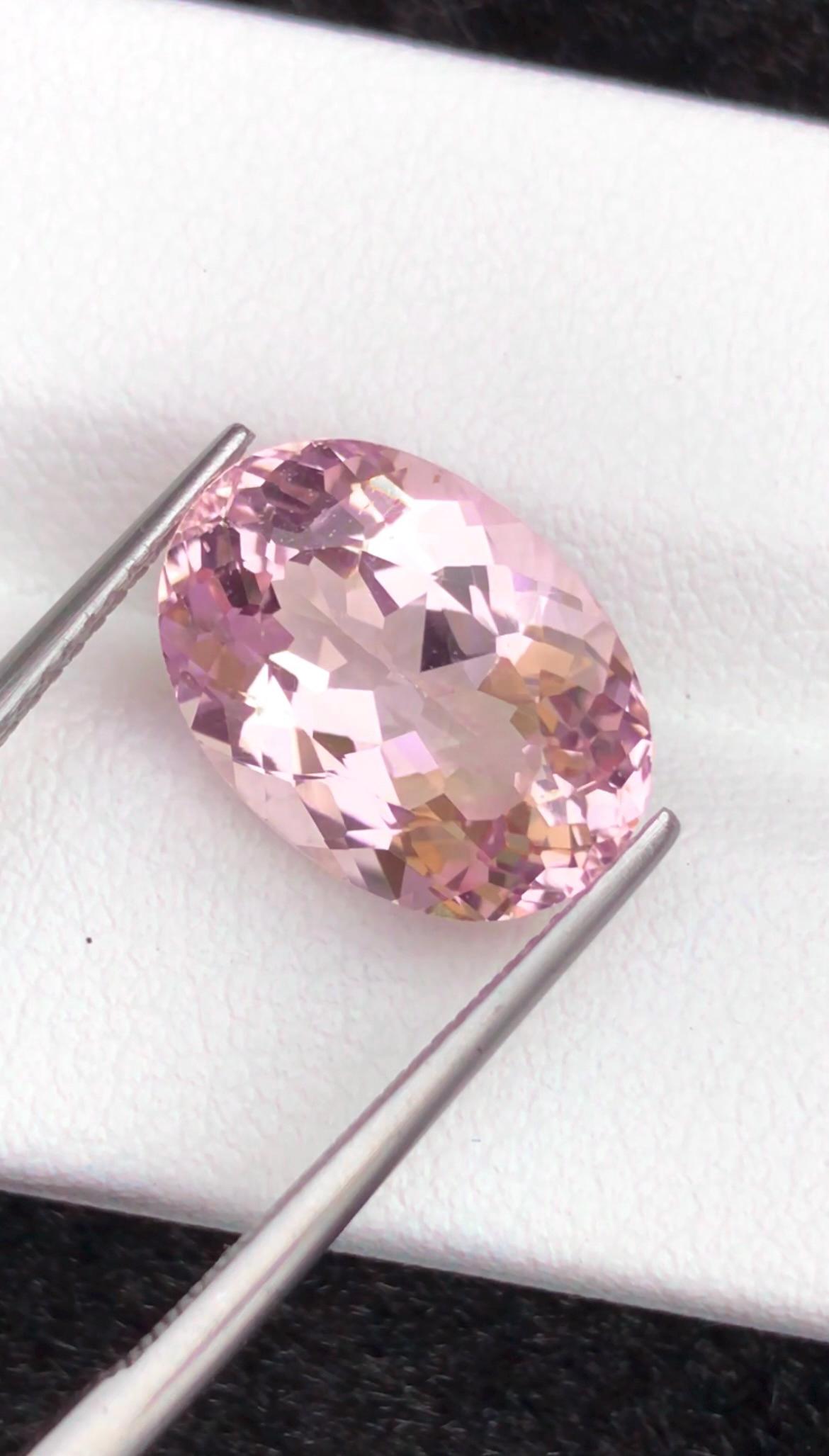 Pink Morganite 5.50ct Oval Cut – From Pakistan