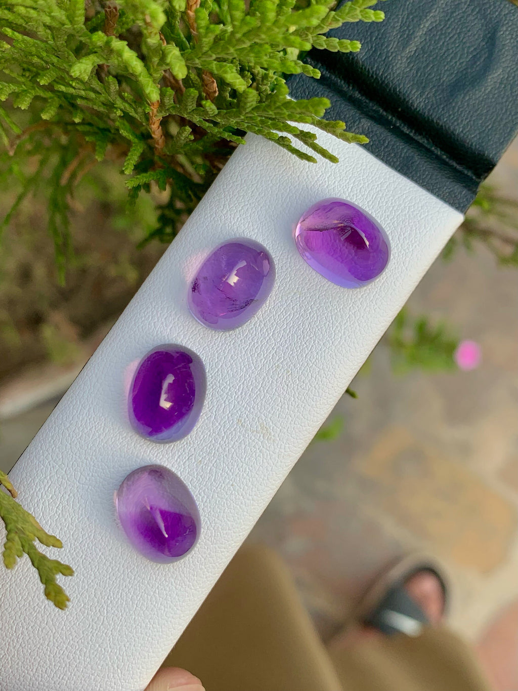 Natural Light Purple Amethyst Oval Cabochon Lot - 29.95 CT