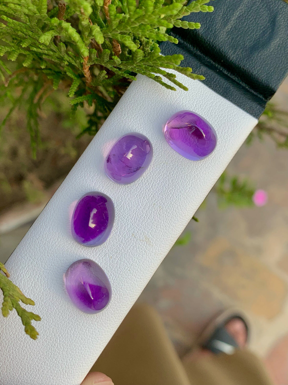 Natural Light Purple Amethyst Oval Cabochon Lot - 29.95 CT
