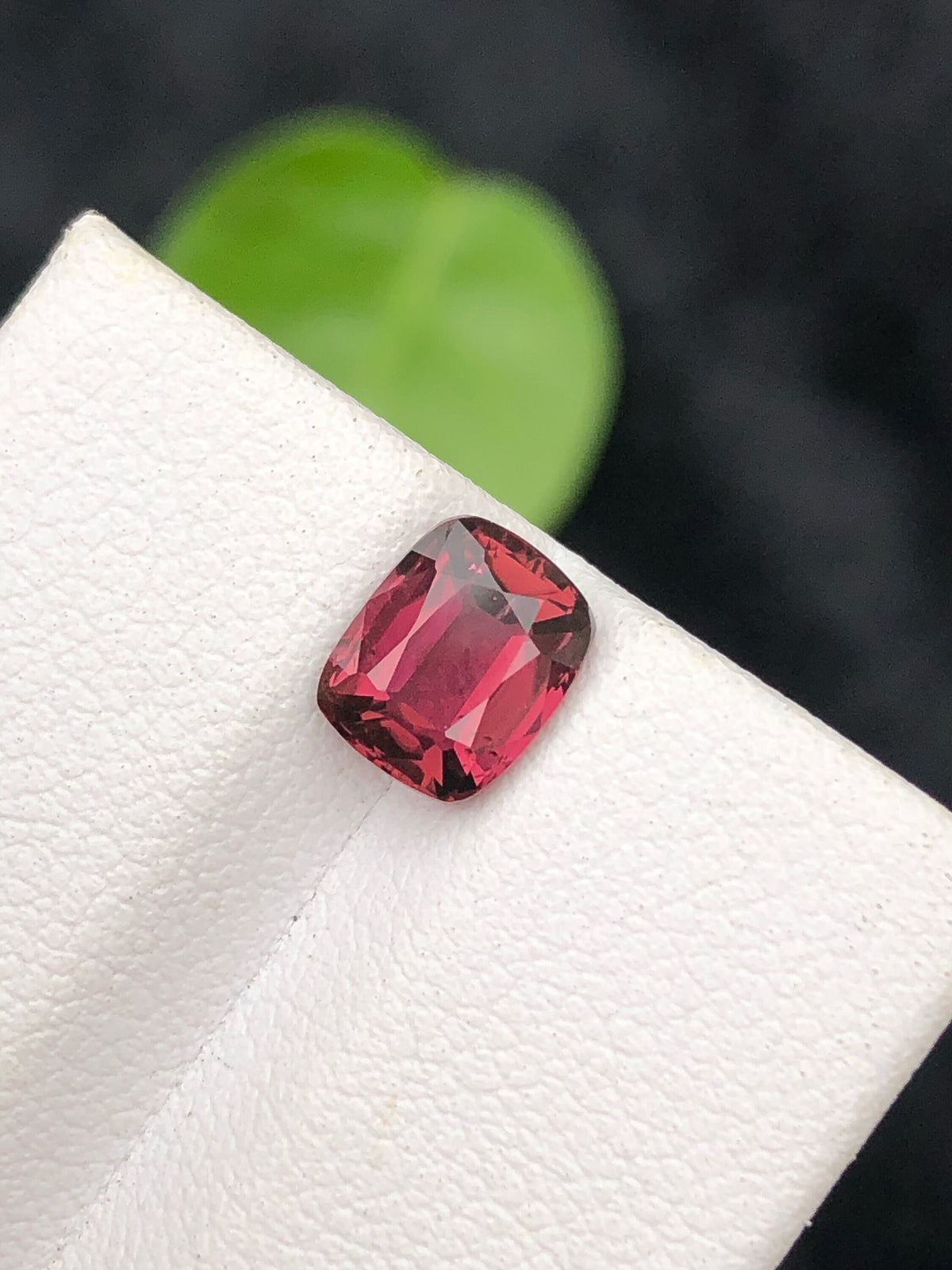 Deep Red Spinel Gemstone: 1.30 Carat Cushion Cut, Afghanistan Origin