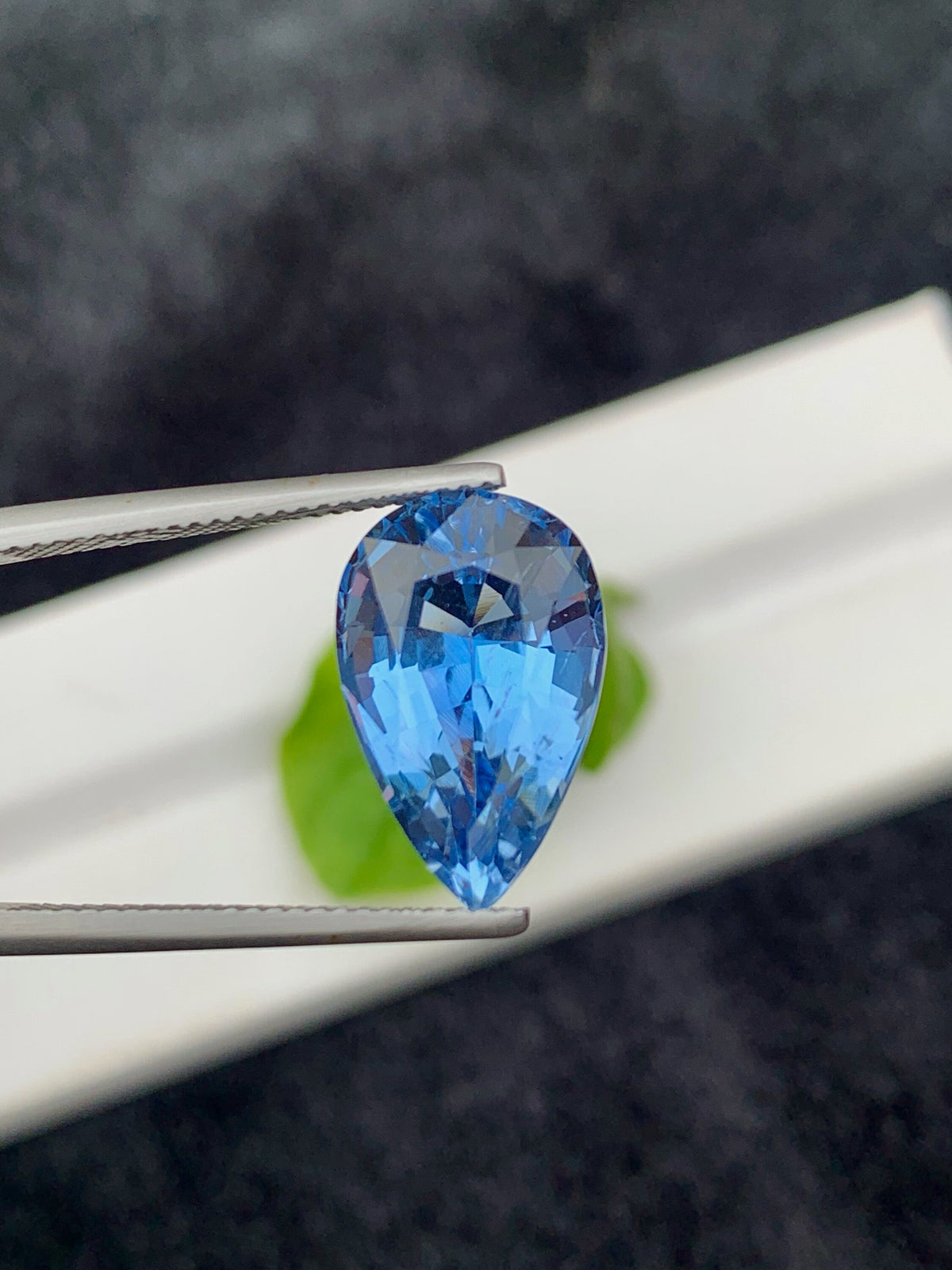 Natural Santa Maria Aquamarine Gemstone: 7.15 CT Pear Cut Stone