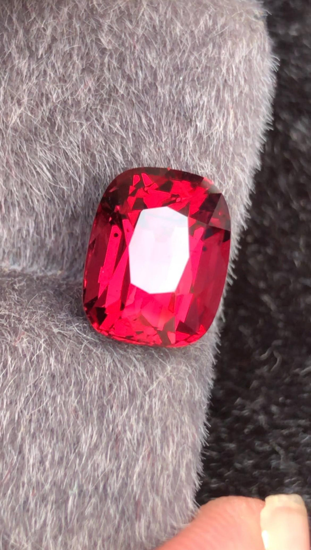 Rhodolite Garnet 3.71ct Cushion Cut Tanga Mine Tanzania Gemstone