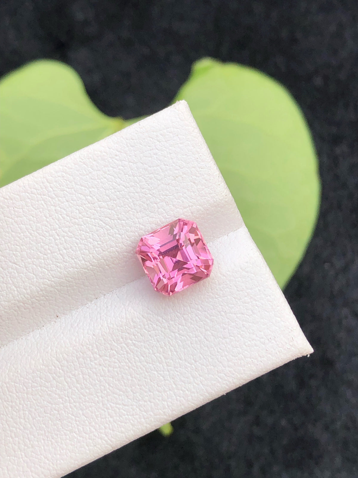 Natural Pink Tourmaline Gemstone: 3 Carat Asscher Cut, Afghanistan