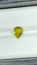 Pear Shape Sphene Gemstone: Natural Faceted Titanite, 1.30 CT