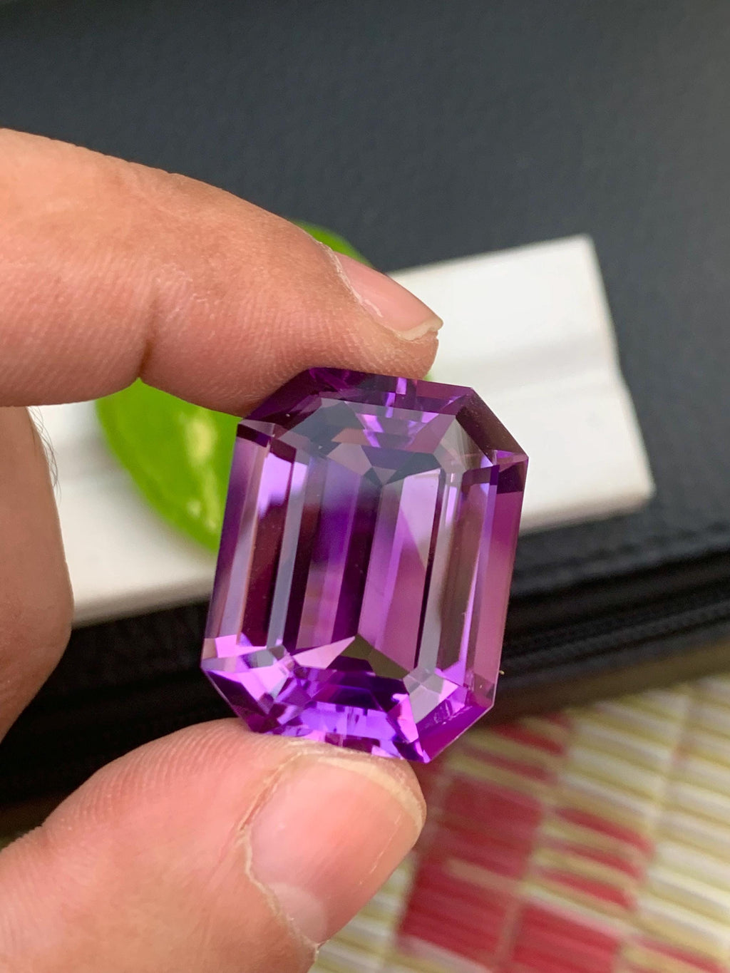 Cushion Cut Amethyst Gemstone: Natural Purple Loose Gem (40.85 Carats)