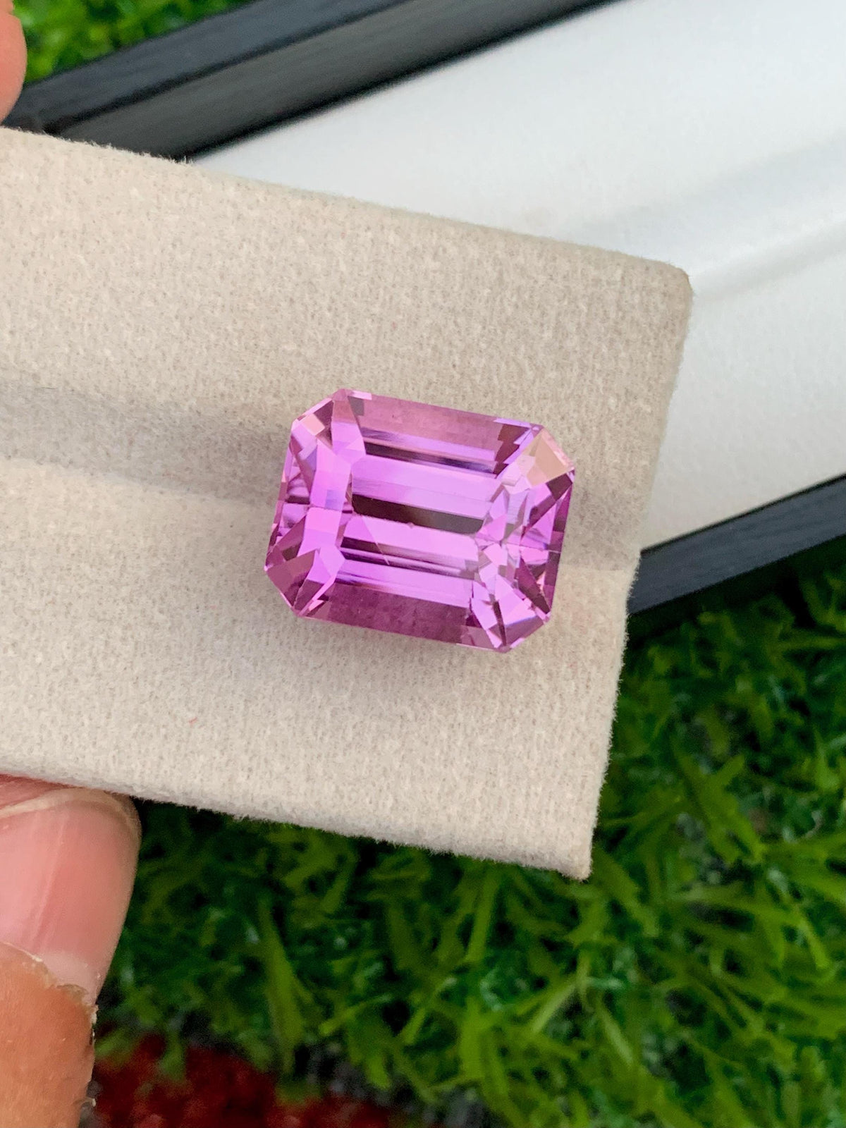 Natural Pink Kunzite Gemstone: Emerald Cut, 14.95 CT, Afghanistan Origin