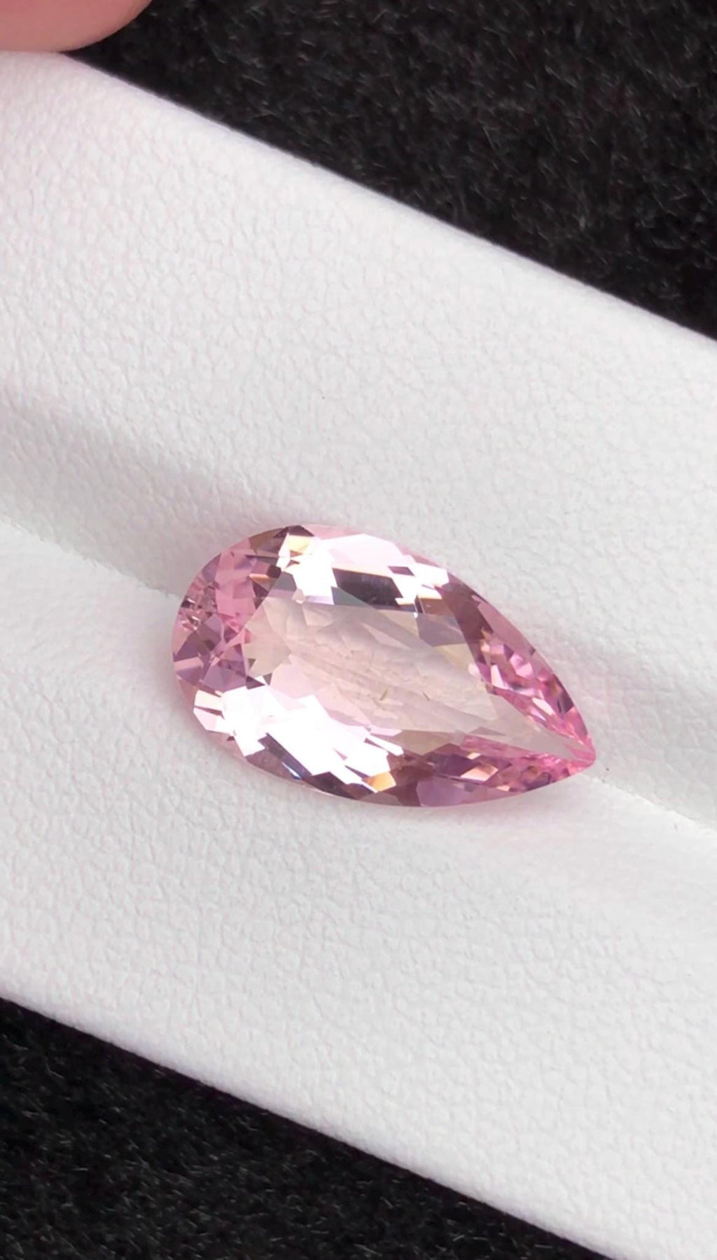 Pink Morganite 4.45 ct Pear Cut – From Pakistan