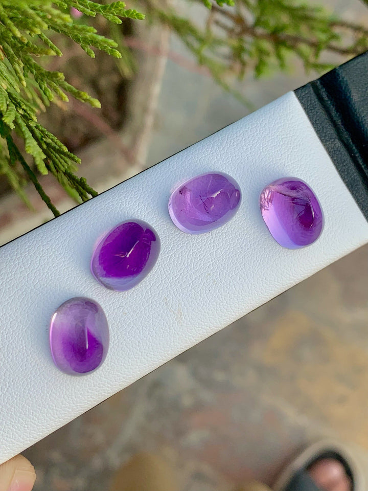 Natural Light Purple Amethyst Oval Cabochon Lot - 29.95 CT